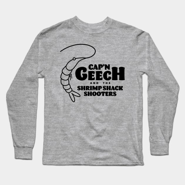 Cap'n Geech and the Shrimp Shack Shooters Long Sleeve T-Shirt by minnayoung